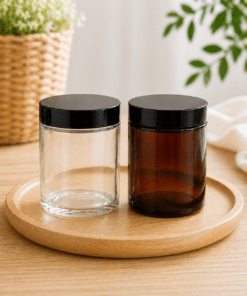 צנצנצ זכוכית לקוסמטיקה