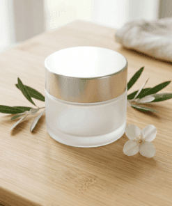 צנצנת זכוכית חלבית 100 מל